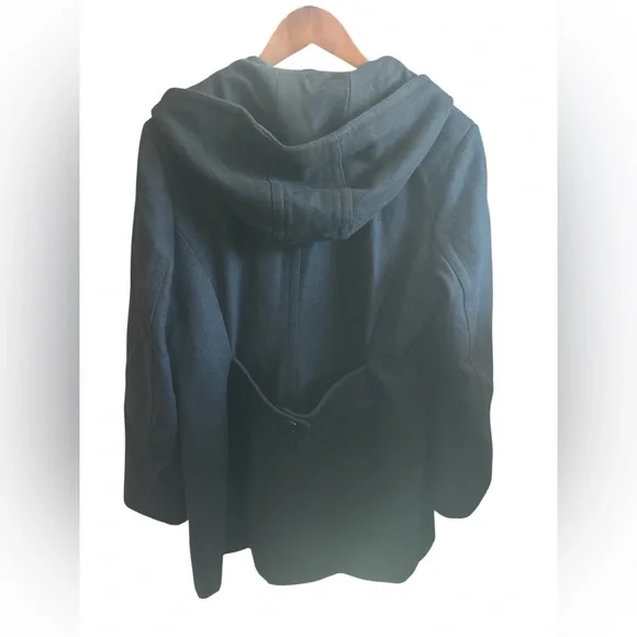 Covington Black Wool Outerwear Elegant Winter Peacoat Women’s Size Large Preppy - Picture 4 of 7